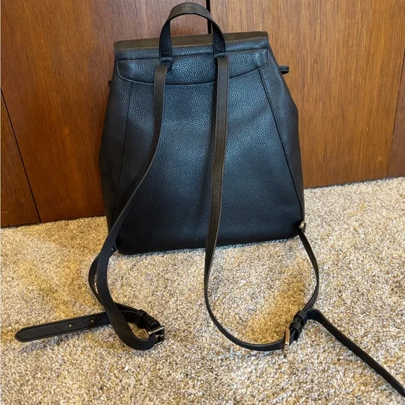 Kate Spade Black Leather Backpack - Picture 2 of 7